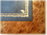 Gold Tooled blue